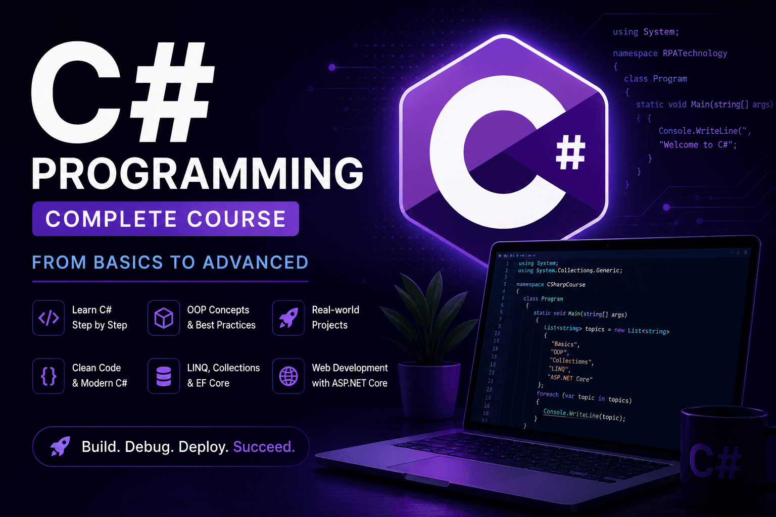C# course banner
